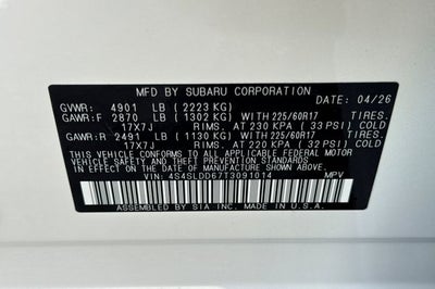 2026 Subaru Forester Premium