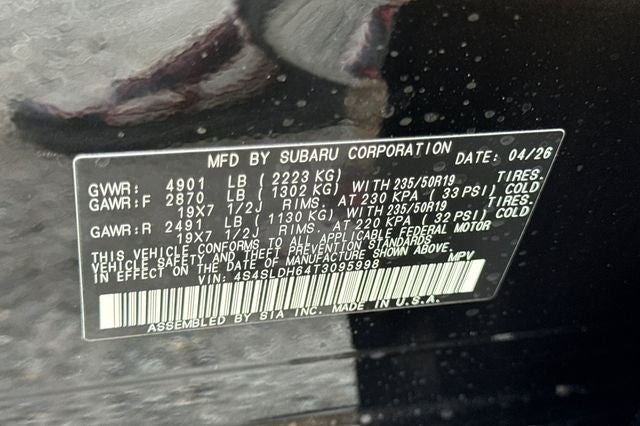 2026 Subaru FORESTER Sport Onyx Edition