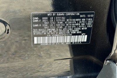 2023 Subaru Ascent Base