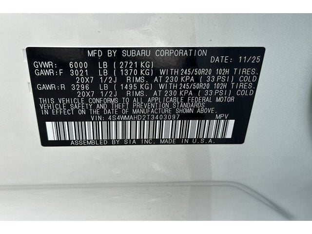 2026 Subaru ASCENT Limited Bronze Edition 7-Passenger