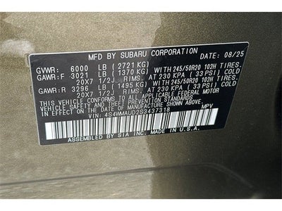 2025 Subaru ASCENT Touring