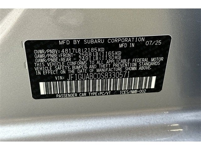 2025 Subaru IMPREZA Base