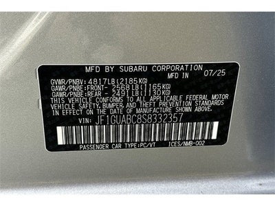 2025 Subaru IMPREZA Base