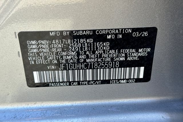 2026 Subaru IMPREZA RS