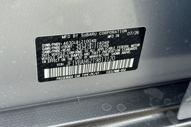 2026 Subaru WRX Premium