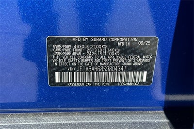 2025 Subaru WRX Premium