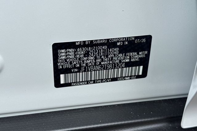 2026 Subaru WRX Limited