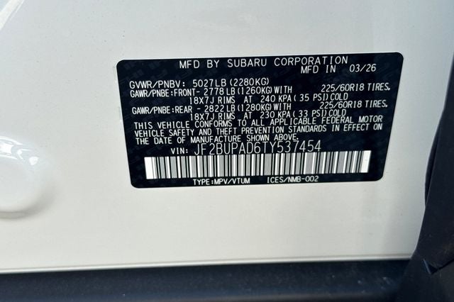 2026 Subaru Outback Premium