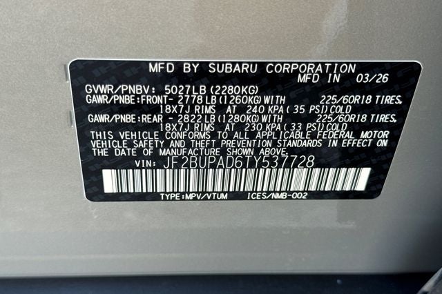 2026 Subaru OUTBACK Premium