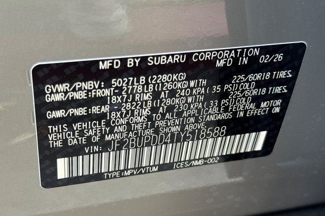 2026 Subaru OUTBACK Limited