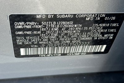 2026 Subaru OUTBACK Touring