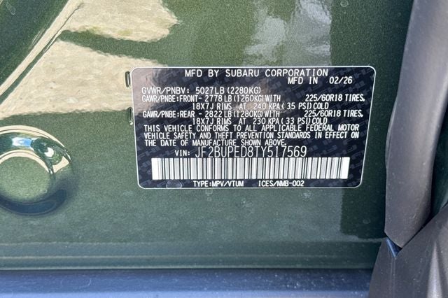 2026 Subaru OUTBACK Touring
