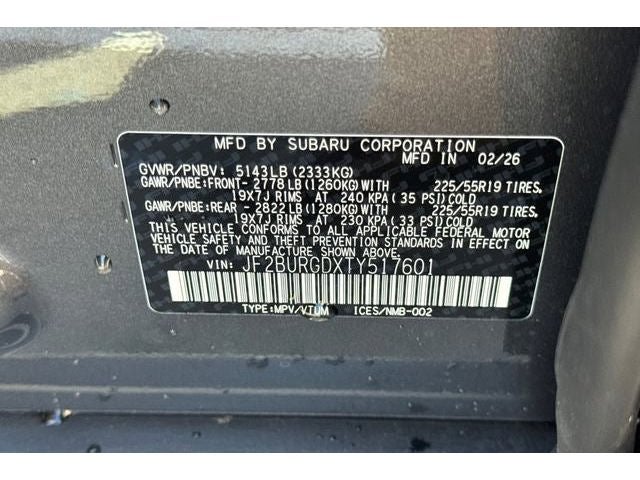 2026 Subaru Outback Limited XT