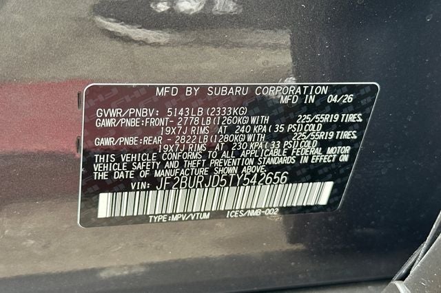 2026 Subaru OUTBACK Touring XT