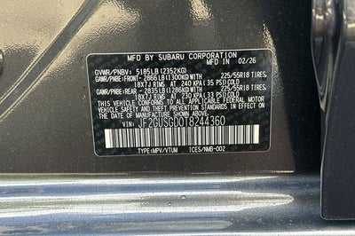 2026 Subaru CROSSTREK Sport Hybrid