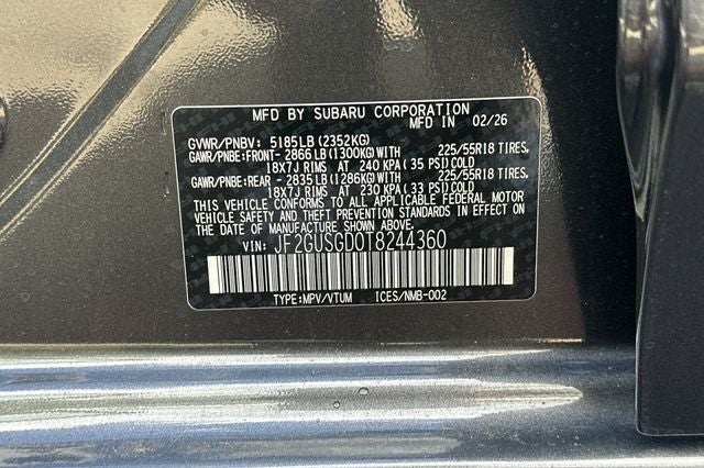 2026 Subaru CROSSTREK Sport Hybrid