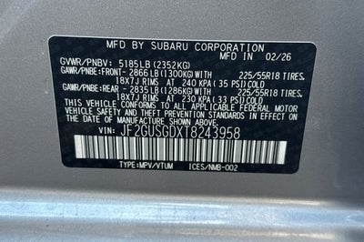2026 Subaru CROSSTREK Sport Hybrid