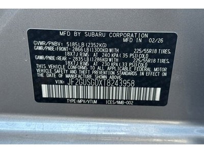 2026 Subaru CROSSTREK Sport Hybrid