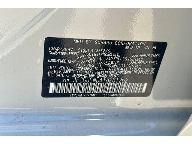 2026 Subaru Crosstrek Hybrid Limited