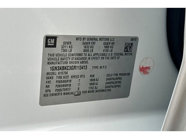 2016 Chevrolet Tahoe LT