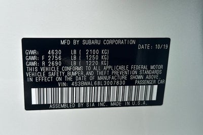 2020 Subaru Legacy Limited