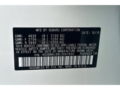 2020 Subaru Legacy Limited