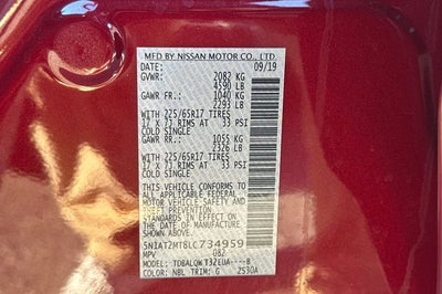 2020 Nissan Rogue SV