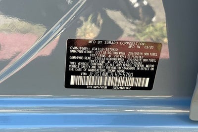 2020 Subaru Crosstrek Limited