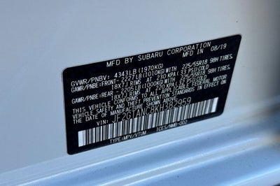 2019 Subaru Crosstrek 2.0i Limited