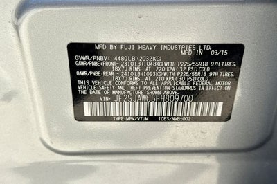 2015 Subaru Forester 2.5i Touring