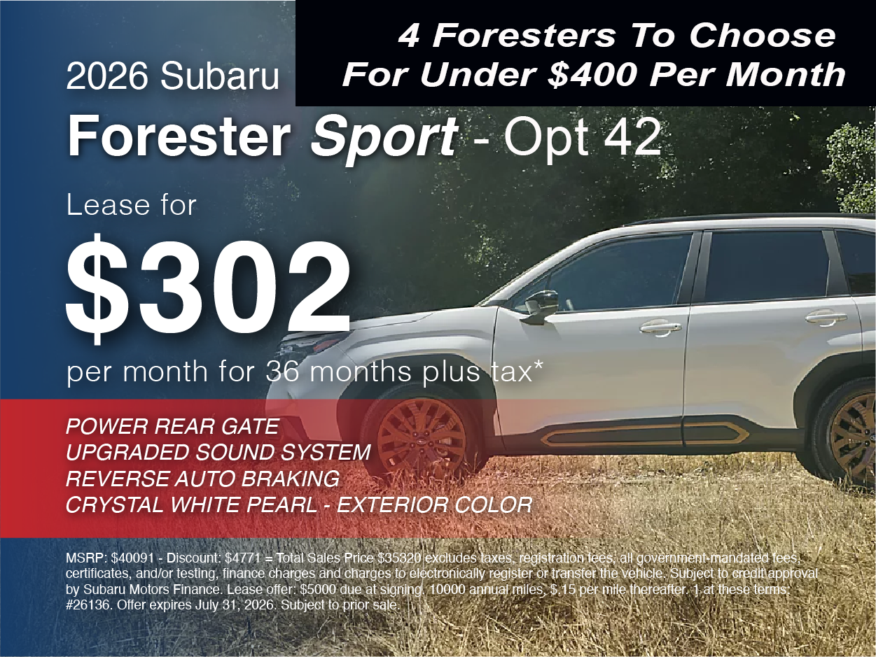 2026 Subaru Forester Sport - Opt 42
