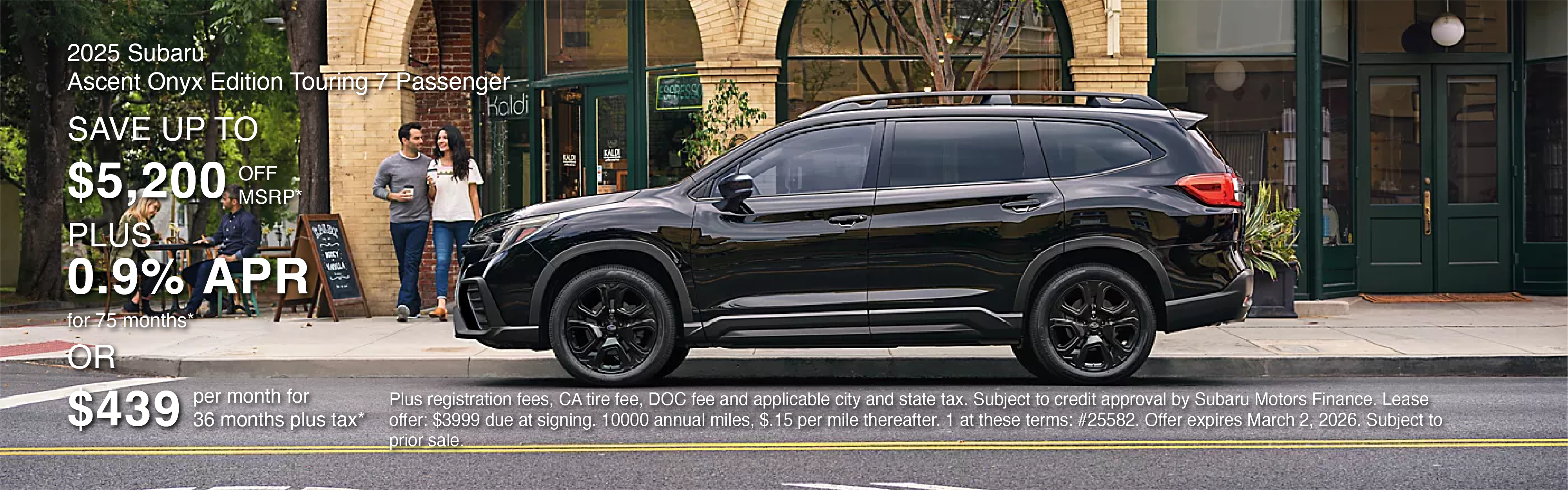 2025 Subaru Ascent Onynx Edition Touring 7 Passenger