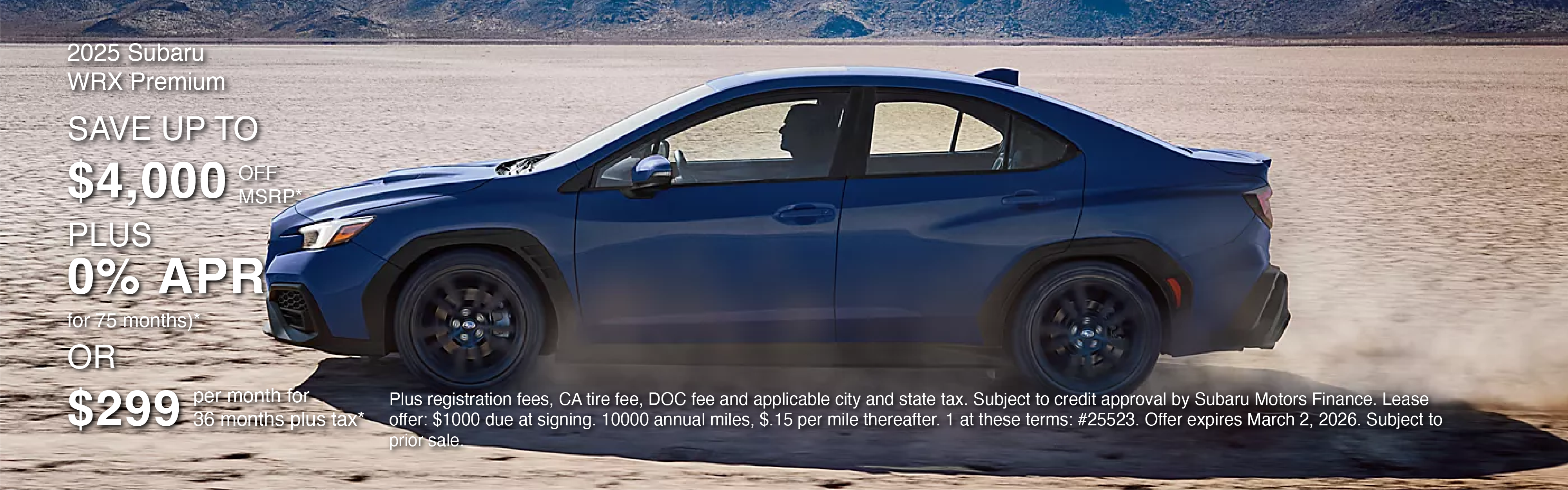 2025 Subaru WRX Premium