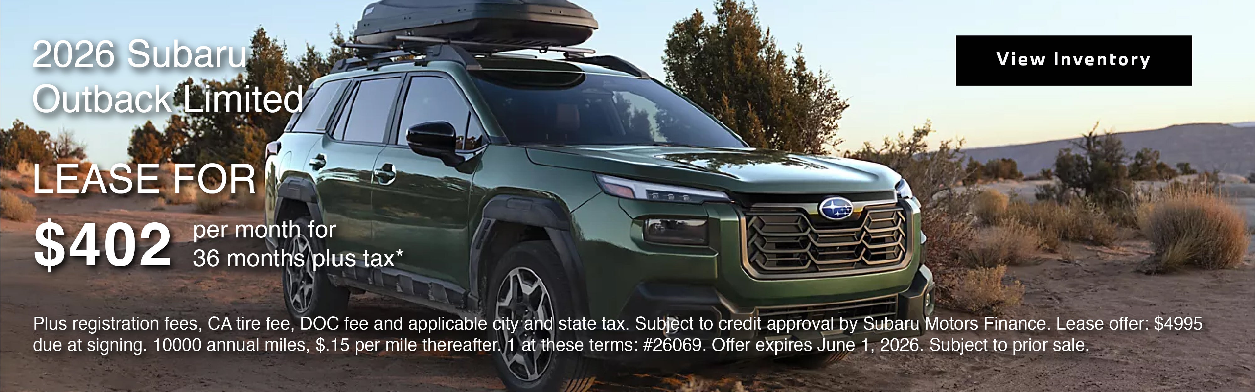 2026 SUBARU OUTBACK