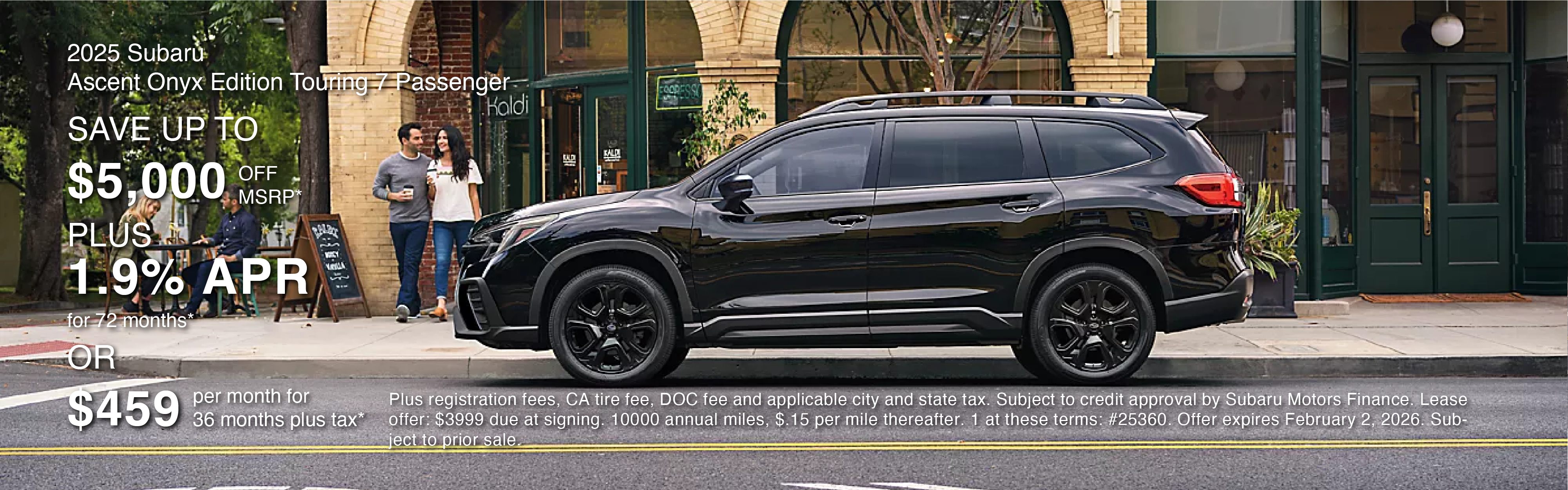 2025 Subaru Ascent Onyx Edition Touring 7 Passenger