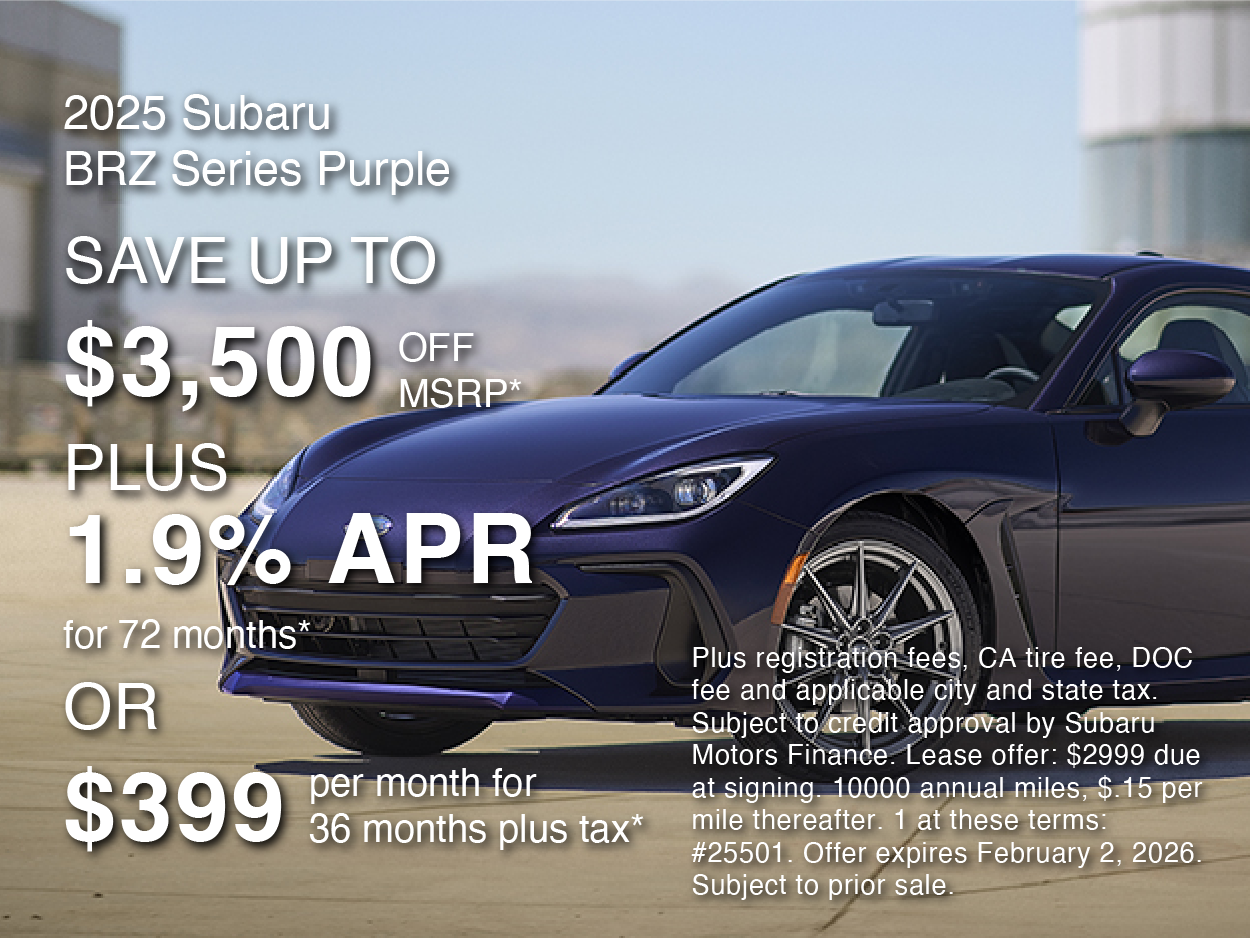 2025 Subaru BRZ Series Purple