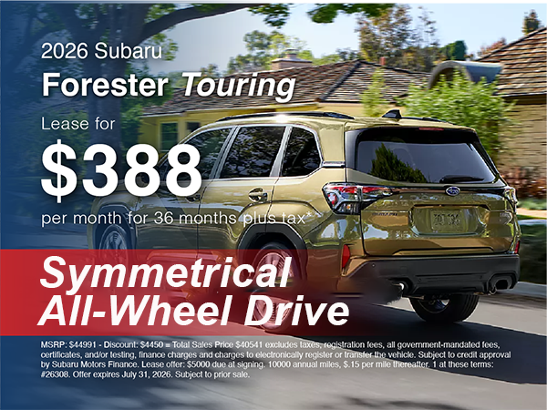 2026 Forester Touring Offer