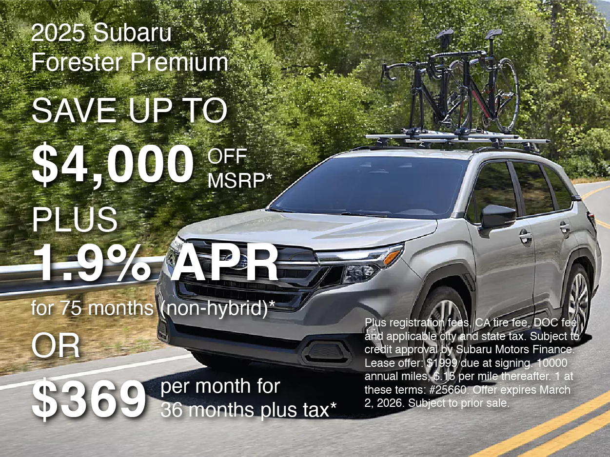 2026 Forester Premium Offer